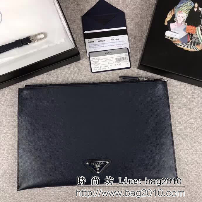 PRADA普拉達 2018最新漫畫印象系列 專櫃最新款 限量版男士手包 2NG005 DD1078